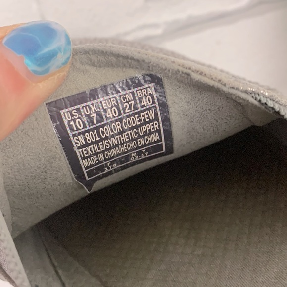 Skechers Street Air Cushioned Foam shoes sneakers Silver stud metallic Slip on - Picture 9 of 12